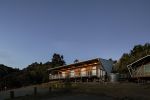 Front view of communal camp hub