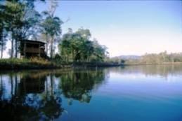 The ground floor of the bird hide at Hasties Swamp National Park, Queensland, is wheelchair-accessible