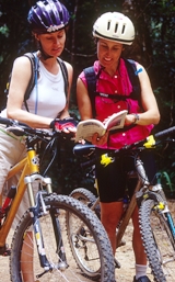 Mountain-bikers can use a section of the Goldfield trail. 