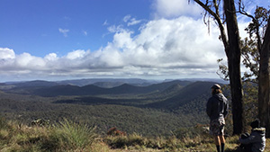 Image showing the panoramic views to the park's north-west from Top Shelter Shed.