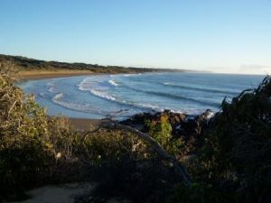Image of a Curtis Island secluded beach which you can camp along.