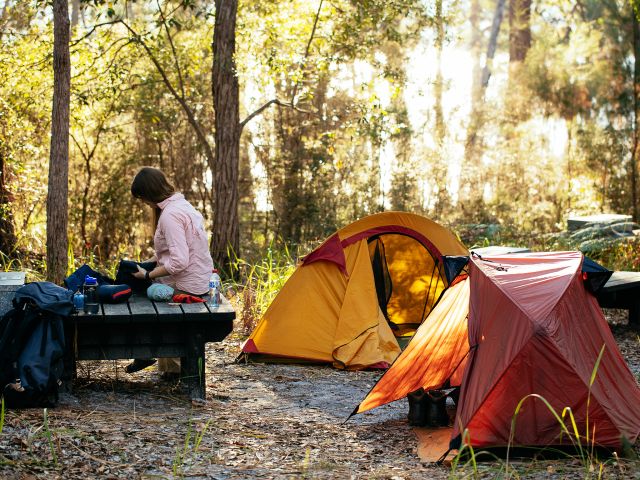 Set up camp in this small haven at Lake Boomanjin.