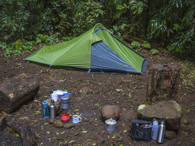 Pitch your tent 1000m above sea level.