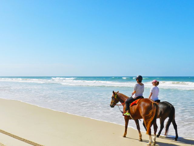 Experience the pleasures of beach horseriding at Inskip.
