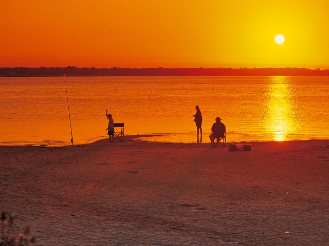 Take in the sunning sunsets from the camping area.