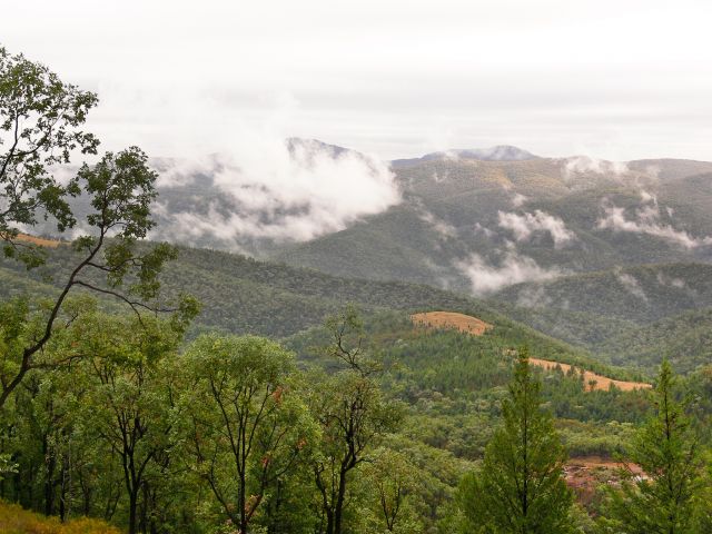 The base of Rats Castle provides a vantage point with wonderful views of the river valley.