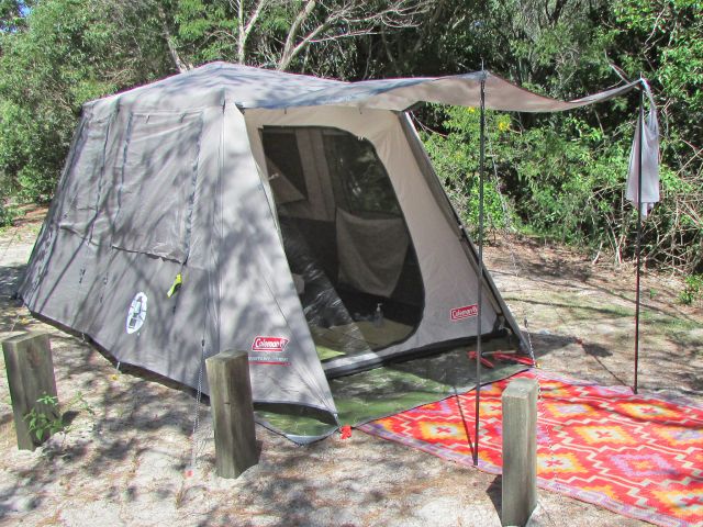 Pitch your tent right beside the beach.