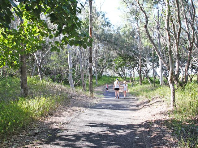 Walkers of all ages enjoy the trail.
