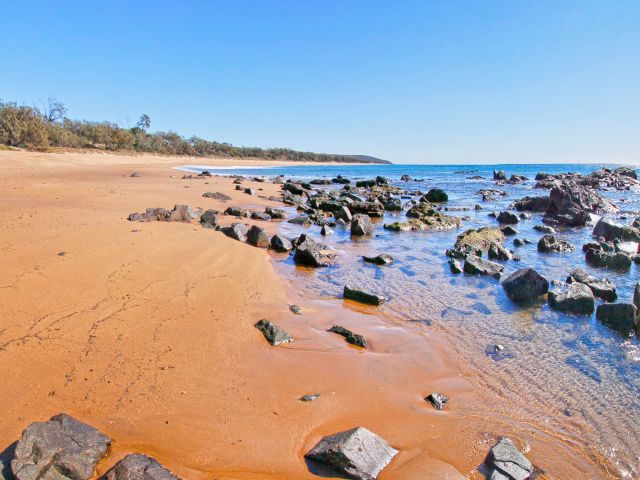 Stroll along the beach or explore the rock pools.