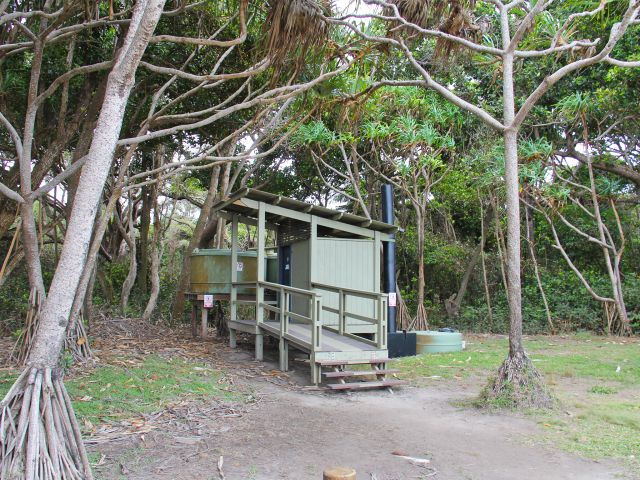 Chilli Beach camping area boasts microflush toilets.