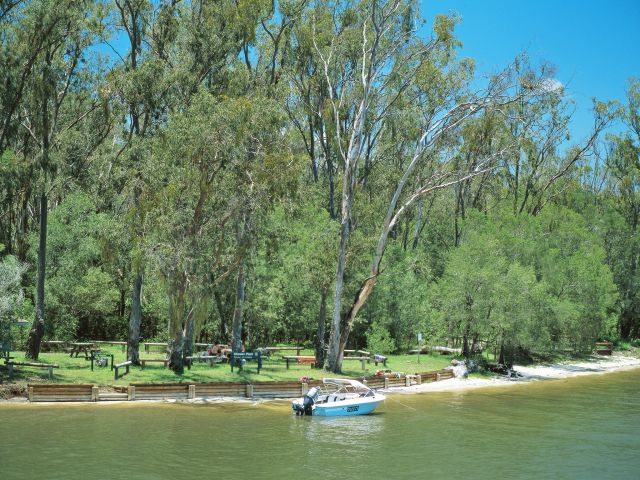 Pull up in your boat and have a picnic in the shade.