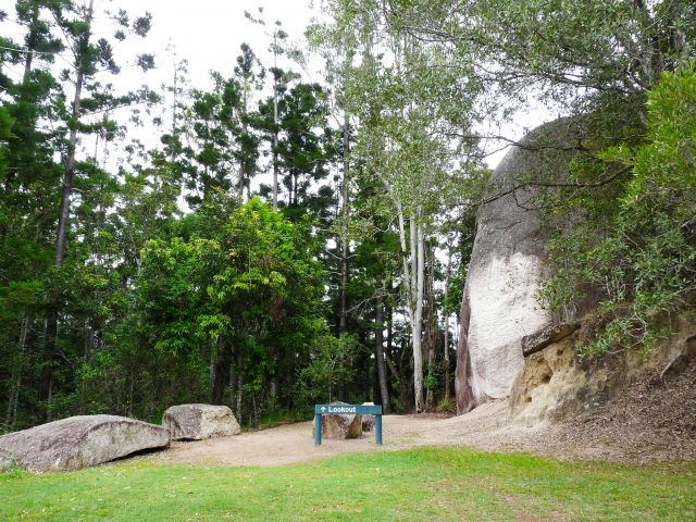 Take the short Platypus Rock walk, up and over large granite boulders, for views of the surrounding pine plantation.