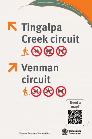 Look for directional signs at each junction to help navigate both circuits.