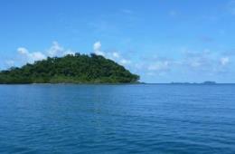 Image of the waters of the Frankland Islands.