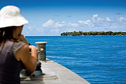 Catch a ferry over to Minjerribah to visit Naree Budjong Djara National Park. 
