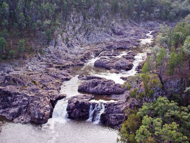 The stunning Nundubbermere Falls isn't far from Nundubbermere Falls camping area.