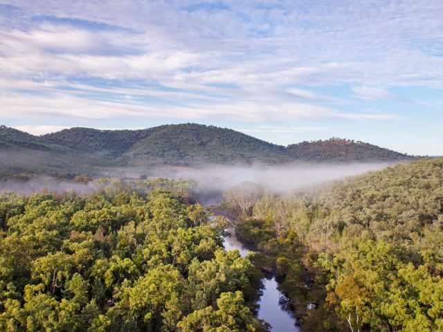 The Severn River runs through Sundown National Park.