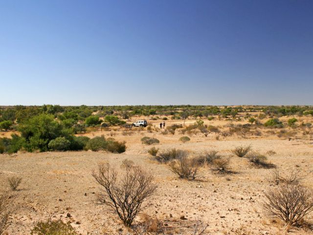 Park your car and stretch your legs with a walk to the Warracoota Ruins.