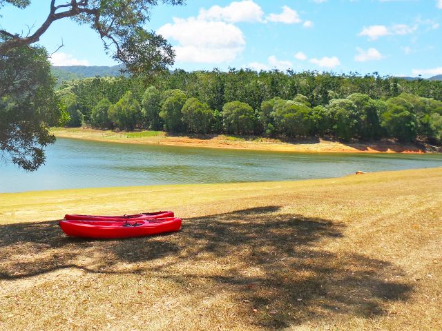 Launch your kayak at School Point camping area.