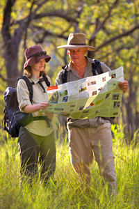 Image of a copy of the QPWS Carnarvon Great Walk Topographic Map is essential for planning your Great Walk.