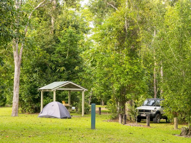 Pitch a tent at Broadwater camping area and explore the nearby forest lined creek and waterholes.