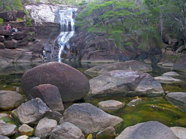 Camp at Mulligan Falls camping area and enjoy a swim at the beautiful waterfall.