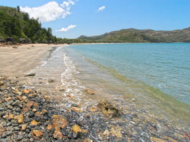 At low tide, enjoy a stroll along the beach at Beachcomber Cove.