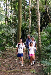 Walkers should be prepared with suitable shoes and clothing as well as drinking water and insect repellant. 