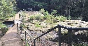 Purling Brook Falls circuit after extensive repairs from the 2017 floods. 