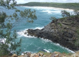 View of Hells Gates, Coastal Walk. 
