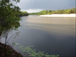Image of the view from South Jardine River camping area.