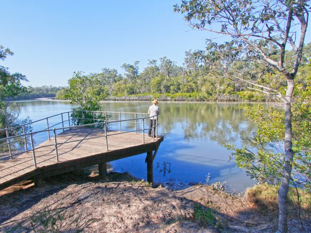 The River walk leads to a peaceful setting overlooking the Gregory River.