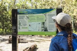 Photo of the start of Ridge trail, Dinden National Park