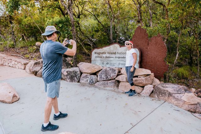 Capture your arrival at Yunbenun, Magnetic Island National Park.