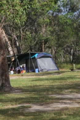 Camp at the quiet Log Dump camping area. 