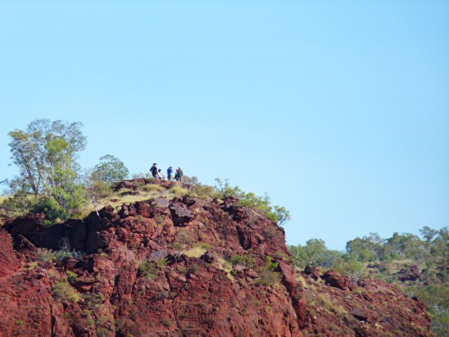 Photo showing view from the Constance Range track looking up and over to the Island Stack.