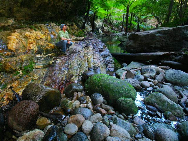 The natural beauty of Mickey Creek makes all the rock-hopping worthwhile!
