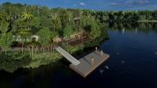 Render of swimming pontoon  concept.