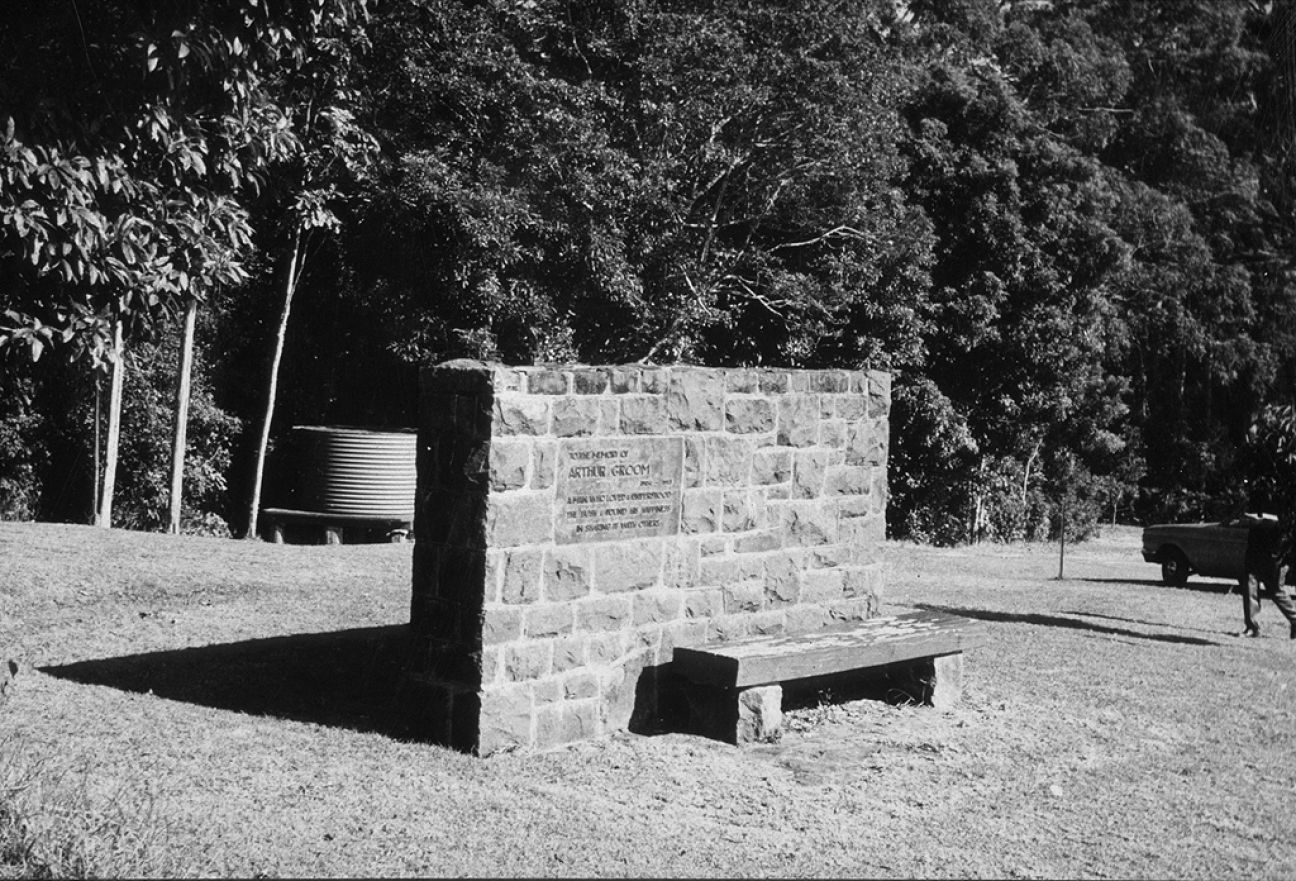 Arthur Groom Memorial built in 1957.