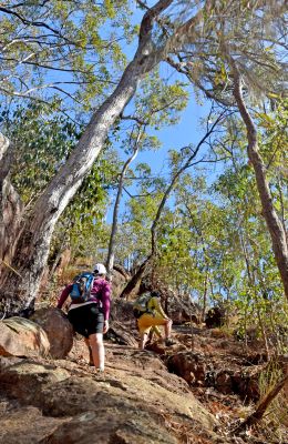 Image of a challenging and rocky uphill sections on the Yul-yan-man track.