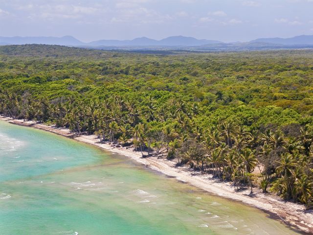 Long sweeping beaches, like Chilli Beach, form the park's coastline.