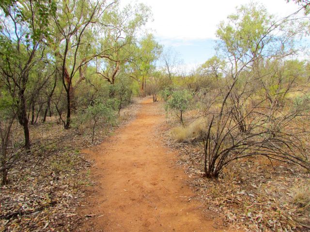 The Constance Range track has little shade.