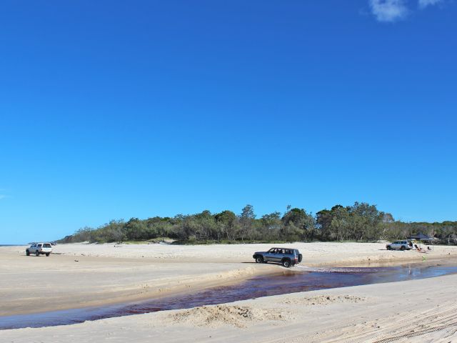 Take care at creek crossings.