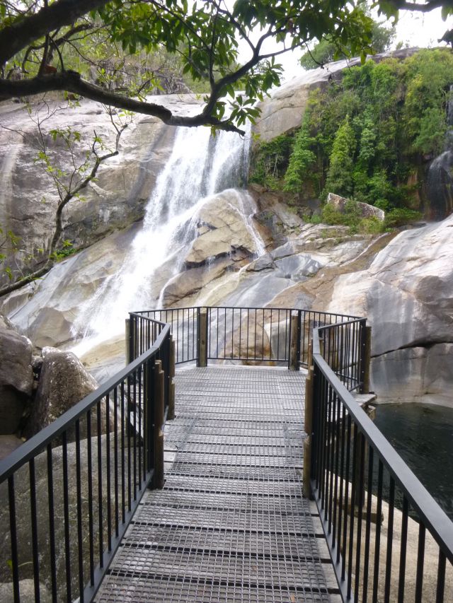 This unique walk takes you right to the base of the waterfall