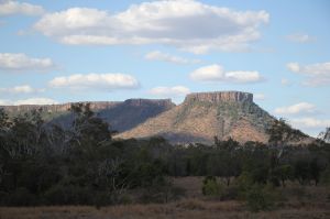 Landscape photo of Lords Table Mountain, with a flat peak