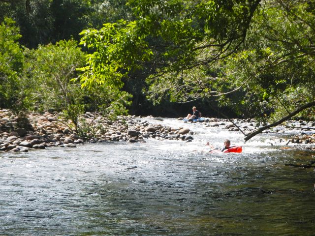 Photo of rapids in Broadwater creek.