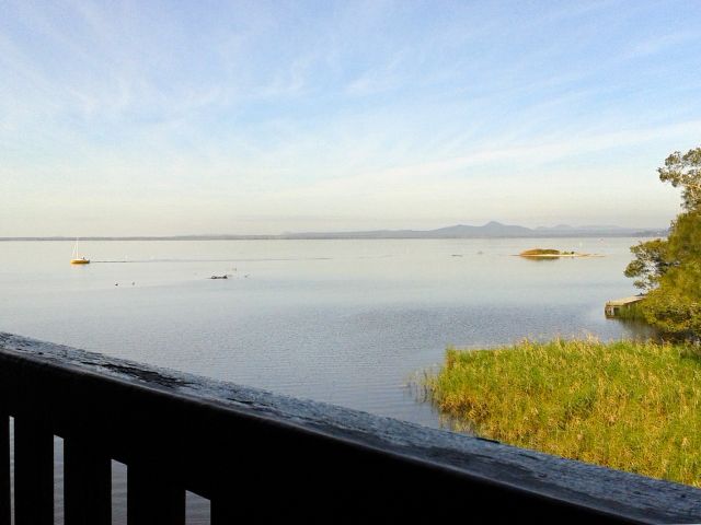 Don't miss the spectacular views of Lake Cootharaba from the top deck of the information centre at Kinaba.