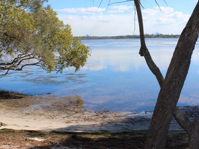There are awesome views of the Glass House Mountains in the distance.