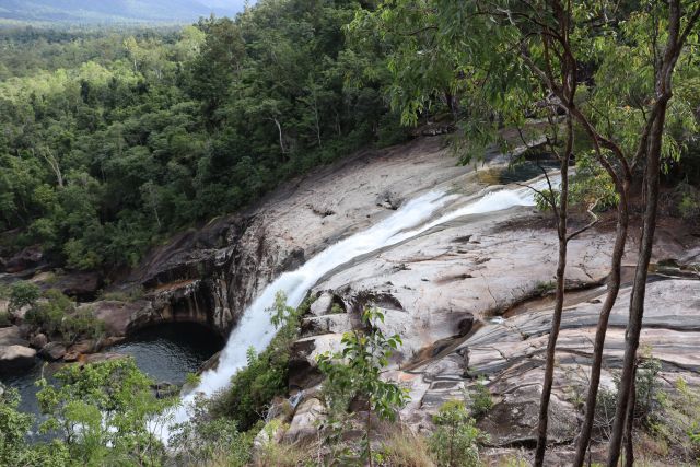 Yalgay Ginja Bulumi walk leads to a lookout over the falls.