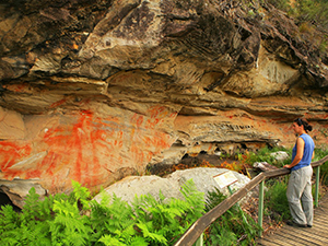 Photo of rock art which is a tangible reminder of a rich and vibrant cultural heritage.